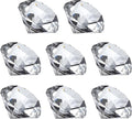 PATIKIL 8 Pcs Diamond Crystal Paperweight, 30mm / 1.18 Inch Crystal Paperweight Paper Weight for Home Office Desktop Table Decor Wedding Party Jewelry Ornaments, Clear