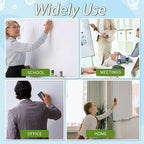 Heigble 8 Pack Whiteboard Cleaner 3.4 fl oz Whiteboard Cleaning Spray Dry Erase Board Liquid Cleaner with 8 Pack Magnetic Chalkboard Board Erasers White Board Eraser for Classrooms, Home, Office