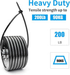 XINGO 22 inch Black Zip Ties Heavy Duty 100Pack, 200 LBS Ultra Strong Plastic Wire Ties, Large Cable Ties Extra Long Tie Wraps, Indoor and Outdoor UV Resistant