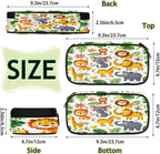 Pardick Pencil Case，Cute Animals Big Capacity Pencil Pouch Coin Pouch Stationery Organizer For Teen School