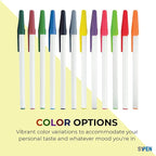 SyPen Personalized Stick Pens With your Custom Logo or Text-500 Pack Bulk-for Businesses, Parties, and Events, Custom Printed Slim Ballpoint Pens with Cap, Purple, Black Ink