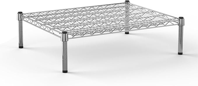 Regal Altair 24''W x 30''L x 8''H Chrome Plated Wire Dunnage Rack | Off The Floor Storage