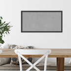 Amanti Art Black Framed Magnetic Board 13x25 Small Vision Board for use with Magnets, 100% Metal Sheet to Display Items as Office Decor or for Home Organization in mudroom, Kitchen or Kids Room