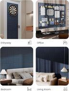 Bumusty Large Cork Board 47"x35" Alternative - 12 Pack Felt Wall Tiles with 70 Safe Removable Adhesive Tabs, 30 Pushpins, Cork Boards for Walls Pin Board Bulletin Board Office Decor -Navy