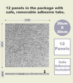 DECORITA Large Cork Board Alternative | Cork Boards Cork Tiles for Walls | Aesthetic Felt Bulletin Board Pin Board for Office, Home & Classroom | Felt Wall Tiles (12-Pack) | Marble