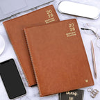2026 Monthly Planner - 2026 Calendar/Planner 12 Months with Faux Leather, 8.86" x 11.4", Jan.2026 - Dec.2026, 15 Notes Pages, Strong Twin - Wire Binding, Pocket, Monthly Tabs, Perfect Organizer