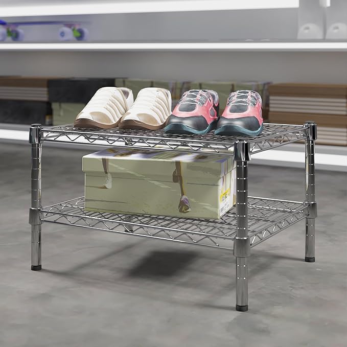 Regal Altair 18" Deep x 24" Wide x 14" Height Wire Shelving Kit | 2-Tier | NSF Commercial Storage Rack Unit