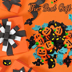 Halloween Mini Erasers for Kids - 4 Styles Cute Pumpkin Ghost Bat Erasers, Trick or Treat Party Favors, Goody Bag Filler 48pcs, Decorations