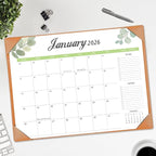Desk Calendar 2026-2027 with Desk Mat – 22" x 17" Large Desk Pad Calendar Runs from January 2026 to June 2027, Office Supplies Desktop Monthly Calendar for Home & Office