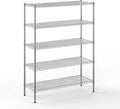 Regal Altair 18" Deep x 48" Wide x 64" Height Wire Shelving Kit | 5-Tier | NSF Commercial Storage Rack Unit