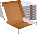JOWLOT 12x9x2 inch Small Shipping Boxes Set of 25, White Corrugated Cardboard Box Literature Mailer for Mailing Packing Moving and Storage