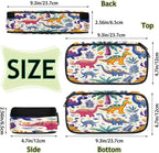 Pardick Pencil Case，Dinosaurs Cute Big Capacity Pencil Pouch Coin Pouch Stationery Organizer For Teen School