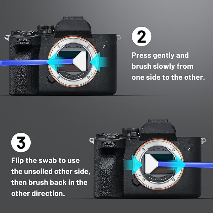Camera Lens Cleaning Kit with Pro 10x Sensor Swabs, Sensor Cleaner, Compatible with Canon, Nikon, Sony mirrorless DSLR Camera (Enhanced Version)