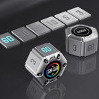 Jack Pomodoro Timer - Productivity Cube & Visual Focus Timer, Mute & Vibration & Adjustable Sound Alert, for Office, ADHD, Study & Work, 3/5/10/25/30/60min & Custom Countdown - Silver