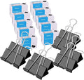 Ufmarine Medium Binder Clips 1.25 inch Length, (144 Pcs) Medium Paper Clips for Office