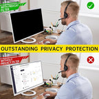 DEJIMAX 22 Inch Computer Privacy Screen for 16:10 Computer Monitor, Anti-Blue Light Monitor Privacy Screen Filter, Anti-UV Computer Shield, Hanging Type