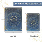 2026 Planner 8.5 x 11, Large Weekly Monthly Planners with Tabs, A4 Spiral Bound Daily Calendar 2026 Planner, 12 Month Agenda from Jan. to Dec., Flexible Cover Appointment Book(Blue Tarrow)