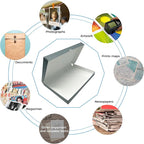 Lineco Folio Storage Box, Clamshell Design with Metal Edge. 11.5x17.5x1.75 Inches, Archival Boxboard, Preserve Photos, Cards, Magazines, Documents, Art, Ephemera, Family Records, Gray, Pack of 1