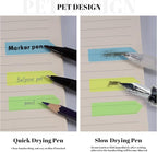 Golcellia Fluorescent Translucent Sticky Note Flags, 2400 Pcs Total, Pack of 10 Color Tabs, Arrow Sticky Notes, Page Flag Markers, Arrow Index Tabs