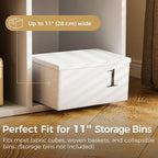 COMHOMA 6 Wood Cube Storage Organizer with Open Back and Removable Back Panels, 11In White Cube Storage Bookshelf, Cubicle Shelf Bookcase for Home Office Bedroom Living Room, Vertical or Horizontal