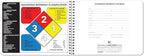 BookFactory Hazardous Material Log Book/Haz Mat Materials Tracking Logbook Journal / 11" x 8.5" (Made in USA)