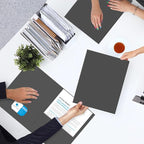 Two Pocket Folders, PANDRI 50 Pack 2 Pocket Folders, Letter Size Paper File Folder for School Office Home Business, Black
