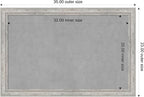 Amanti Art Silver Framed Magnetic Board 23x35 Large Vision Board for use with Magnets, 100% Metal Sheet to Display Items as Office Decor or for Home Organization in mudroom, Kitchen or Kids Room