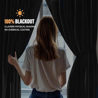 Room Divider Curtains with Flexible Ceiling Tracks Set,Blackout Curtain Ceiling Mount Curtain Track Privacy Room Dividers Ceiling Track Curtain Rod(Azure Blue Drape & Black rail W 12.5 × H 9 FT)