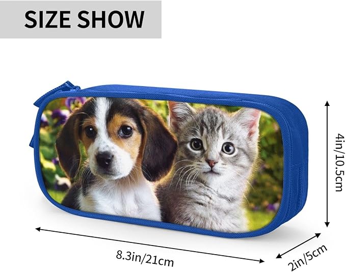 Nigmuye Custom Pencil Case Personalized Add Photo Text Pen Bag Large Capacity Zipper Pencil Box for Office Travel Graduation Gifts