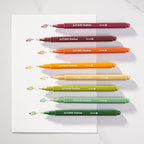 DIVERSEBEE Fine Tip Pens, 8 Bible Pens No Bleed Through, Assorted Colors, 0.5mm Fine Point Fineliner Markers for Journaling, Bible Study Journaling Supplies and Accessories (Autumn)