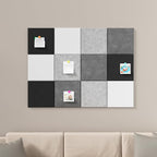 Baysola Large Cork Boards for Walls – 48" x 36" Self Adhesive Felt Wall Tiles, Ideal for Office Wall Organizing Bulletin Board, Easy to Install Cork Boards Felt Board