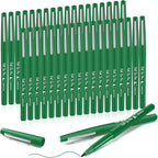 Fuyoooo 36 Pcs Felt Tip Pens 0.7mm Medium Point Colored Felt Tip Pens for Journaling Planner Writing Note-taking Art Office and School Supplies(Green)