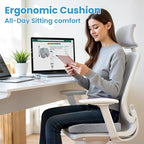 TushGuard Office/Car Seat Cushion, Non-Slip Sciatica & Back Coccyx Tailbone Pain Relief Chair Pad, Memory Foam Butt Pillow for Computer Desk, Wheelchair, Driving (Light Grey, XX-Large)
