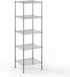 Regal Altair 21" Deep x 24" Wide x 74" Height Wire Shelving Kit | 5-Tier | NSF Commercial Storage Rack Unit