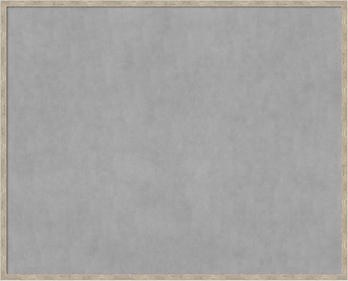 Amanti Art Silver Framed Magnetic Board 33x41 X-Large Vision Board for use with Magnets, 100% Metal Sheet to Display Items as Office Decor or for Home Organization in mudroom, Kitchen or Kids Room
