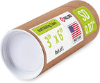 Paclord 3" x 6" Reinforced Kraft Paper Mailing Tube, Pack of 1 Tube with 2 Caps – Secure USPS Approved Poster Tube – Cardboard Tube for Shipping and Storing Posters, Prints, Artwork, or Documents