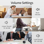 Productivity Timer Flip Gravity Sensor Cube Timer Countdown & Countup,Mute & Vibrate & Sound，5/10/30/60min & Custom Timing, Perfect for ADHD,Work,Learning,Kitchen Cooking (1Black)