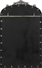 Kate and Laurel Arendahl Arch Chalkboard; Silver; 19 x 31; Framed Arched Ornate Vintage Magnetic Chalkboard for Unique Display; Decoration; and Organization