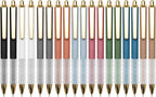Linbsunne Ballpoint Pens Black Medium Point 1mm Pen with Super Soft Grip Ball Point Pen for Men Women Retractable Pens (18-Count)