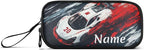 BOENLE Custom Racing Car Truck Pencil Case Box Boys Girls Personalized Name Large Pencil Pouch Stationery Pen Bag Organizer for Kids Adults School Office