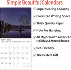 windrio 2026 Wall Calendar, Calendar 2026, July 2025 - December 2026, Wall Calendar Meteor Showe, 12" x 24" Opened,Full Page Months Thick & Sturdy Paper for Calendar Organizing & Planning