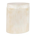 Creative Scents Rustic Luxe Small Bathroom Trash Can 1.53 Gal / 5.8L - Oval Bathroom Garbage Can Bin for Modern Farmhouse Decor - Small Waste Basket for Bathroom and Bedroom
