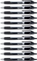 Amazon Basics Retractable Gel Ink Pens, Fine Point, Smooth Writing, Black, 12-Pack