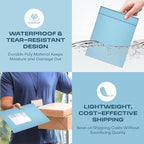 Light Blue Poly Bubble Mailers 7.25x12 inch #1 | Self Seal Padded Envelopes | Cushioned Bubble Mailer | Usable Size 7.25x11 | WaterProof | Lightweight mailing Shipping Bags | 200 Pack Bulk