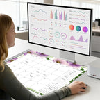 Desk Calendar 2026 - Large 22x17 Monthly Calendar, 18 Month Desk Top Calendars (Jan 2026–Jun 2027) Teacher & Office Desk Calendars Organizer (white, 22 * 17)