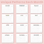 2026 Desk Calendar - 18 Month Desktop Calendars (Jan 2026–Jun 2027),Large 22x17 Monthly Calendar with Home & Office Floral Desk Pad Calendars (Pink, 22*17)