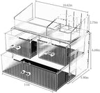 ZHIAI Stackable Cosmetic Organizer, Acrylic Cosmetic Organizer for Dresser, Vanity, Kitchen Cabinet, Bathroom, Under Sink, Home Organization and Storage (1 Top 3 Drawers)