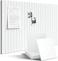 Large Felt Bulletin Board 36"x24" Cork Board Alternative - 6 Pack with 40 Safe Removable Adhesive Tabs, Cork Boards for Walls for Home Office Classroom Pin Board-Cold White