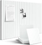 Large Felt Bulletin Board 36"x24" Cork Board Alternative - 6 Pack with 40 Safe Removable Adhesive Tabs, Cork Boards for Walls for Home Office Classroom Pin Board-Cold White