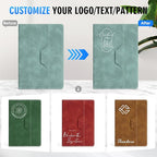 ENOMY Personalized Notebook Set with 10 PC Pens Lined A5 Custom Journal for Writing Men Women Custom Notebook Ideal Friend Girlfriend Gift, Deep Blue